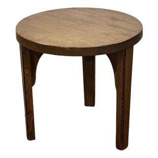 Mahogany and Oak Side Table, 1950s For Sale