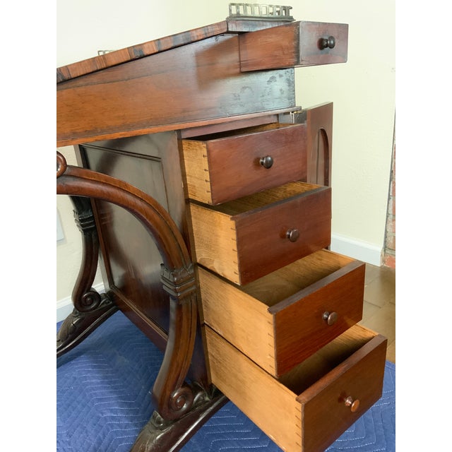 Wood Davenport Desk For Sale - Image 7 of 12