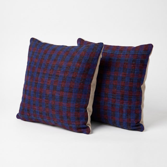 This beautiful 19'' x 19'' & 20'' x 20'' pillow cover set was made from authentic Turkish Kilim pieces. Bright colors of...