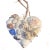 Seashell Encrusted White Heart Mosaic Heart Door Hanger Nautical Coastal Home Accent For Sale