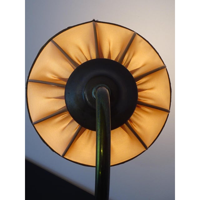 Vintage Bronze Swan-Neck Lamp from Le Dauphin, 1976 For Sale - Image 13 of 18