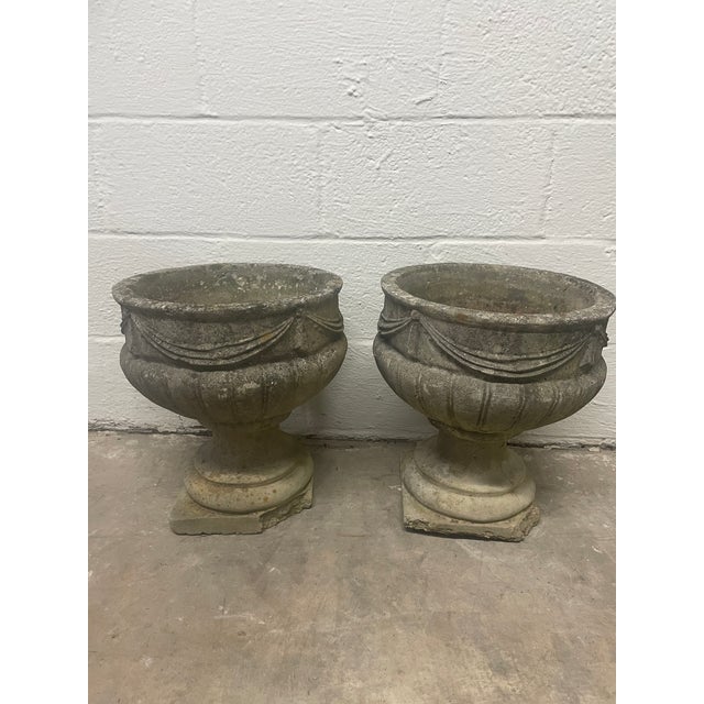 Late 19th Century Late 19th Century Pair of French Outdoor Planters For Sale - Image 5 of 8
