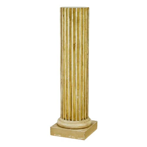 Early 20th Century Scandinavian Gilt Pedestal Column, 1890s For Sale