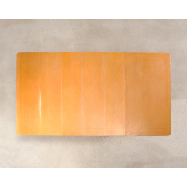 Charak Furniture Co. Tommi Parzinger for Charak Mahogany Danbury Extend Dining Table For Sale - Image 4 of 18