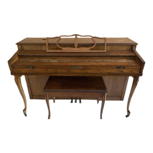 Schafer & Sons Brown Wooden Piano Including Seat