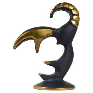 Brass Scorpio Zodiac Figurine attributed to Walter Bosse for Hertha Baller, Austria, 1950s For Sale