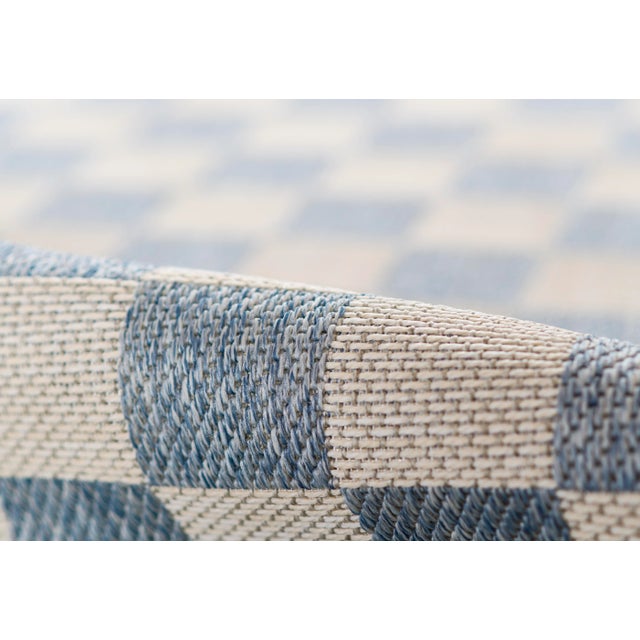 Erin Gates by Momeni Saybrook Check Blue Area Rug 9' X 12' For Sale - Image 9 of 12