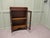 Small Oak Glazed Bookcase with Gallery, 1900s For Sale - Image 4 of 8