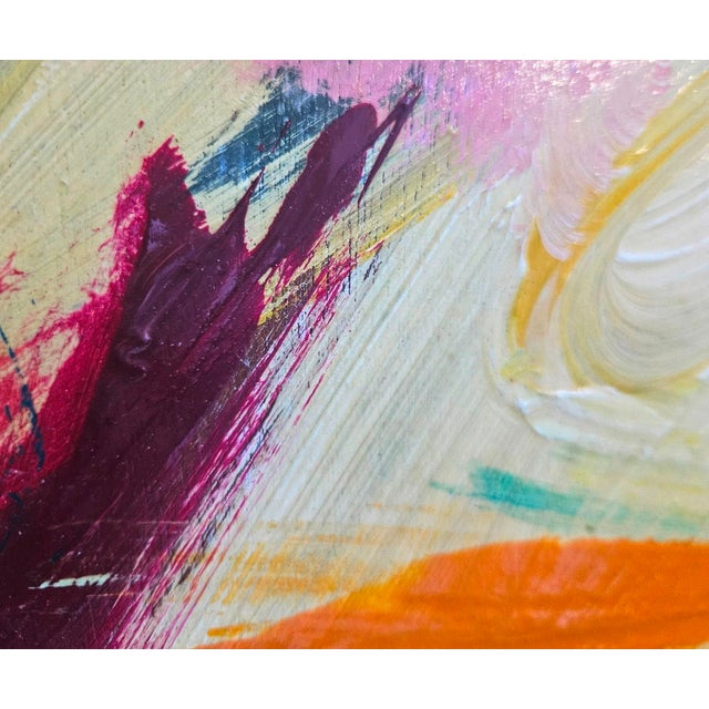 1980s Large Polychrome Expressionistic Painting by Sirena (Aka Antonia Mastrocristino Sirena) For Sale - Image 11 of 14