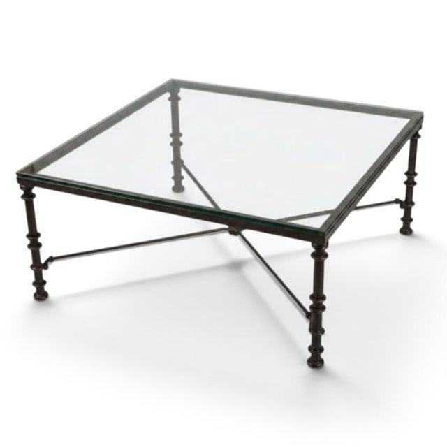 Elevate your living space with the timeless artistry of these Diego Giacometti-inspired glass top tables. This exquisite...