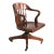 Early 20th Century Classic Bank of England Jury Style Swivel Tilt Office Desk Chair by Sikes For Sale