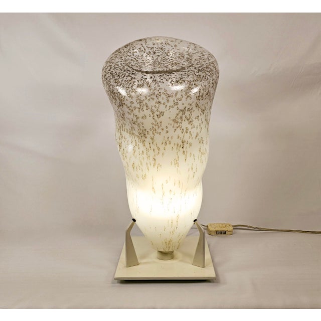 Phillipe Starck Tornado Lamp in very good vintage condition. Shade is Murano and in perfect condition, it fades from white...