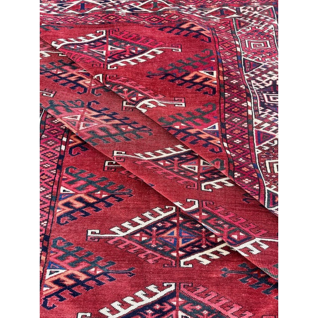 Antique Turkmen Yomut Rug, 1890s For Sale - Image 15 of 18