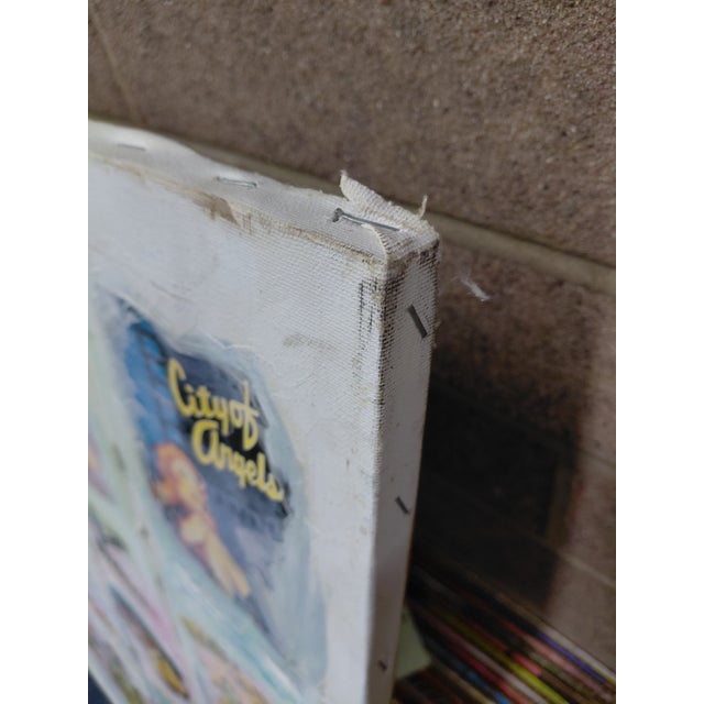 Late 20th Century Signed Anita Baldwin Broadway Musical Mixed Media Montage on Canvas For Sale - Image 13 of 13