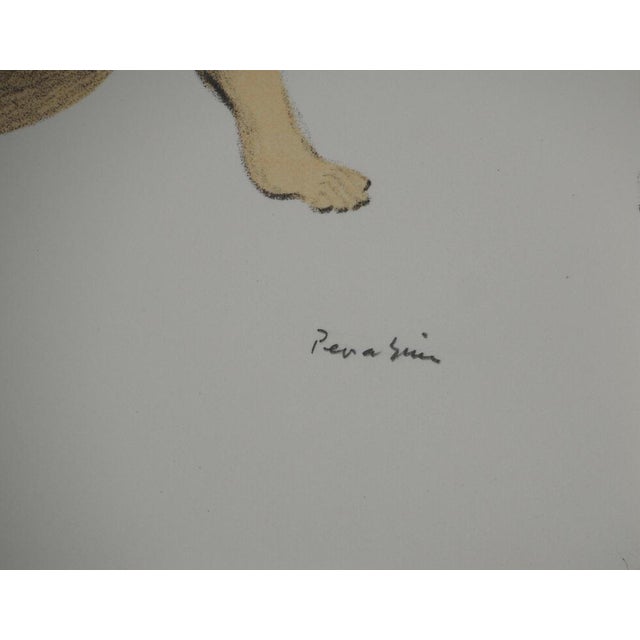Modern Jules Perahim, Intimacy of the Couple, Original Lithograph For Sale - Image 3 of 6