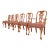 Romweber Antique Georgian Carved Walnut Dining Chairs, Set of Six For Sale