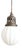 Antique Church Opaline Milk Glass Globe Pendant Light, 1940s For Sale