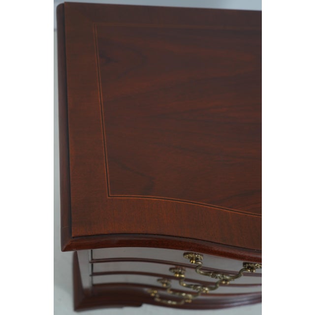 Baker 2 Over 3 Drawer Chippendale Mahogany Dresser For Sale - Image 13 of 17