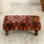 Mid-Century Kilim Ottoman With Oak & Hornbeam Frame For Sale In Los Angeles - Image 6 of 7