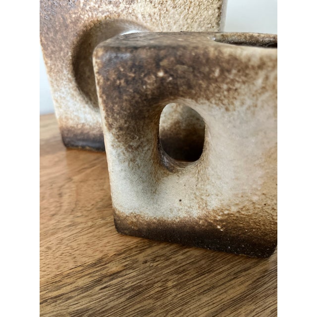 Marius Van Woerden “Fat Lava” Chimney Vases, Gouda, Holland 1970s-a Pair For Sale In Houston - Image 6 of 11