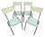Formica Chairs, France, 1950s, Set of 4 For Sale