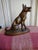 Large Antique Metal German Shepard Statue For Sale - Image 9 of 10