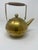 Mod abstract brass kettle/teapot with walnut handle and “ made in Mexico” markings .