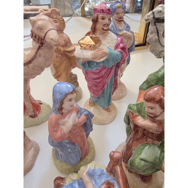 Vintage Christmas Nativity Set For Sale In San Antonio - Image 6 of 8