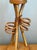 Vintage Rattan Loop Wood Lamp For Sale In West Palm - Image 6 of 14