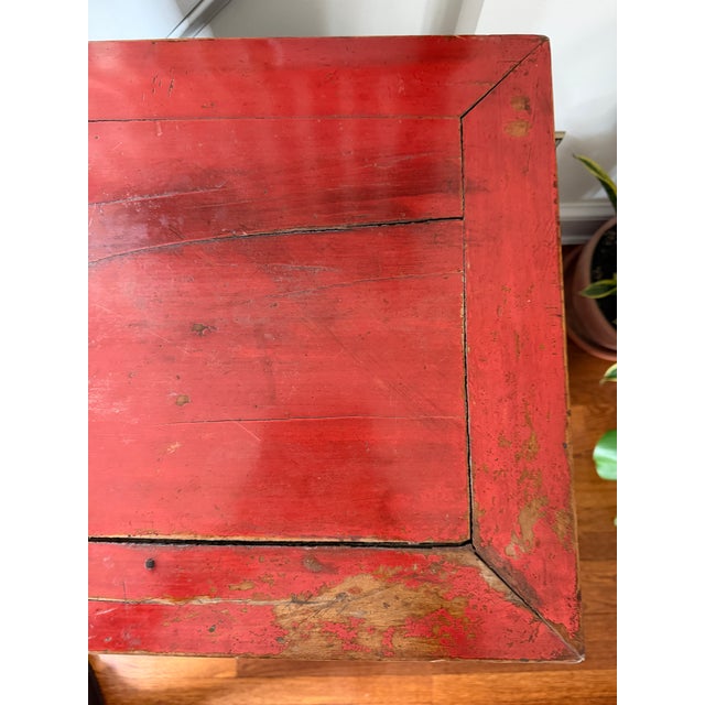 Antique Chinese Lacquered Cabinet, 19th Century Qing Dynasty For Sale - Image 11 of 12