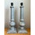 Crafted from solid turned wood, this vintage pair of table lamps draws design inspiration from classic architectural...