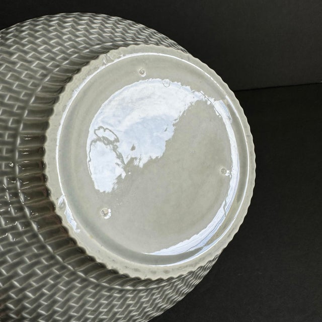 Red Wing Pottery Country Garden Decorative Bowl Casserole Serving Dish With Lid MCM Attributed For Sale - Image 9 of 10