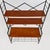 Metal Mid-Century Modern Italian Self-Supporting Metal, Wood and Brass String Bookcase, 1960 For Sale - Image 7 of 18