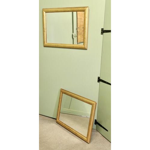 A Pair of Large Gilt Mirrors The mirrors have lovely 2.5” wide moulded Gilt frames, they are in good condition, there is...