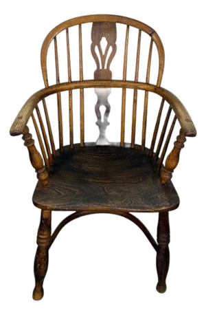 Antique English Oak Windsor 19th Century Chair