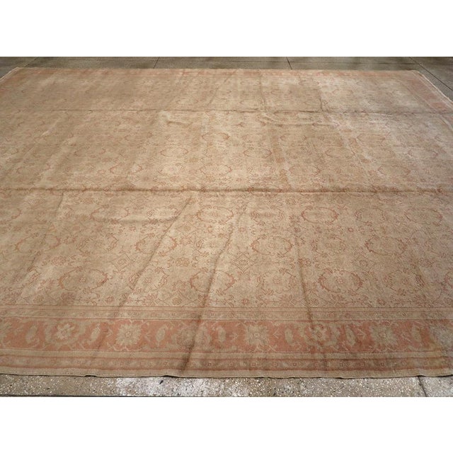 Galerie Shabab Collection Early 20th Century Turkish Oushak Large Carpet For Sale In New York - Image 6 of 10