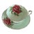 Vintage Paragon English Bone China Rose Teacup and Saucer For Sale