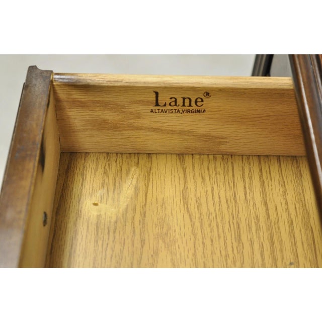 Brown Vintage Lane Altavista Georgian Chippendale Cherry Wood Small Console Table For Sale - Image 8 of 15