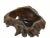 Dark Brown Organic Sculptured Bowl For Sale - Image 4 of 8