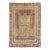 Antique Zabihi Collection Turkish Ghiordes Scroll Rug - 6'6" x 8'6" For Sale