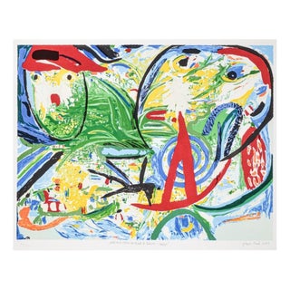 Jørgen Nash, Gertrud Stein and Alice B. Toklas in Paris, Litograoh For Sale