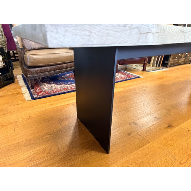 Restoration Hardware Live Edge Dining Table Ten Feet For Sale - Image 9 of 10