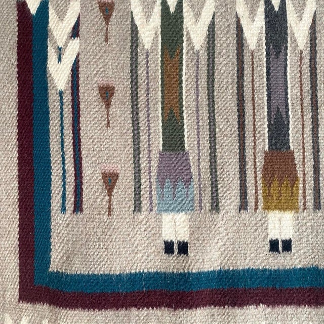 Vintage Navajo Rug, 1970s For Sale - Image 9 of 10