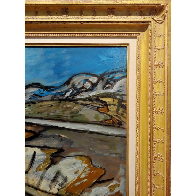 Auguste Chabaud -Winding Road in a French 1940s Fauvist Landscape -Oil Painting For Sale In Los Angeles - Image 6 of 11