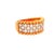 Diamond 18k Rose Gold Pave Half-Eternity Band, Size 6.75 For Sale - Image 4 of 5