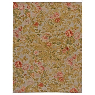 Contemporary Bessarabian Floral Handwoven Wool Carpet by Doris Leslie Blau For Sale