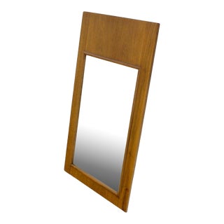 Light Walnut Robsjohn-Gibbings for Widdicomb Large Light Walnut Wall Mirror For Sale