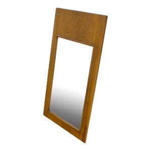 Light Walnut Robsjohn-Gibbings for Widdicomb Large Light Walnut Wall Mirror