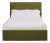 Hadley Twin Bedframe, Olive Velvet For Sale