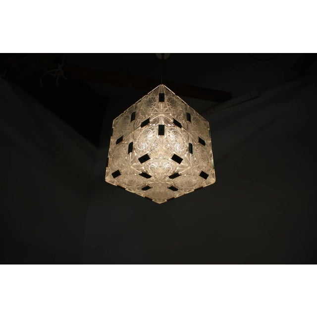 Mid-Century Pendant Lamp from Kamenický Šenov, 1960s For Sale - Image 6 of 9